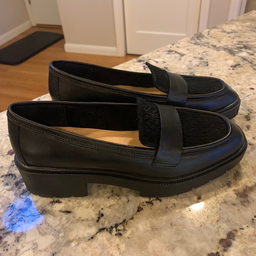 NYDJ Heidi Loafers In Waxed Calf Leather